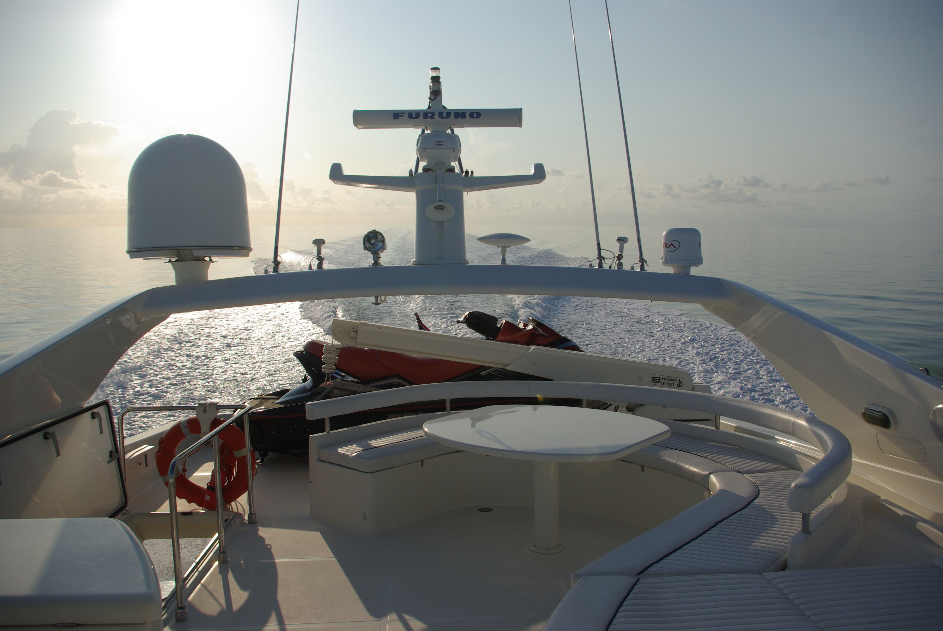 Radar on a yacht