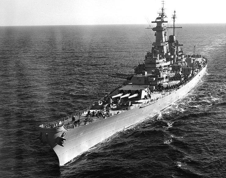 USS Wisconsinin 1952