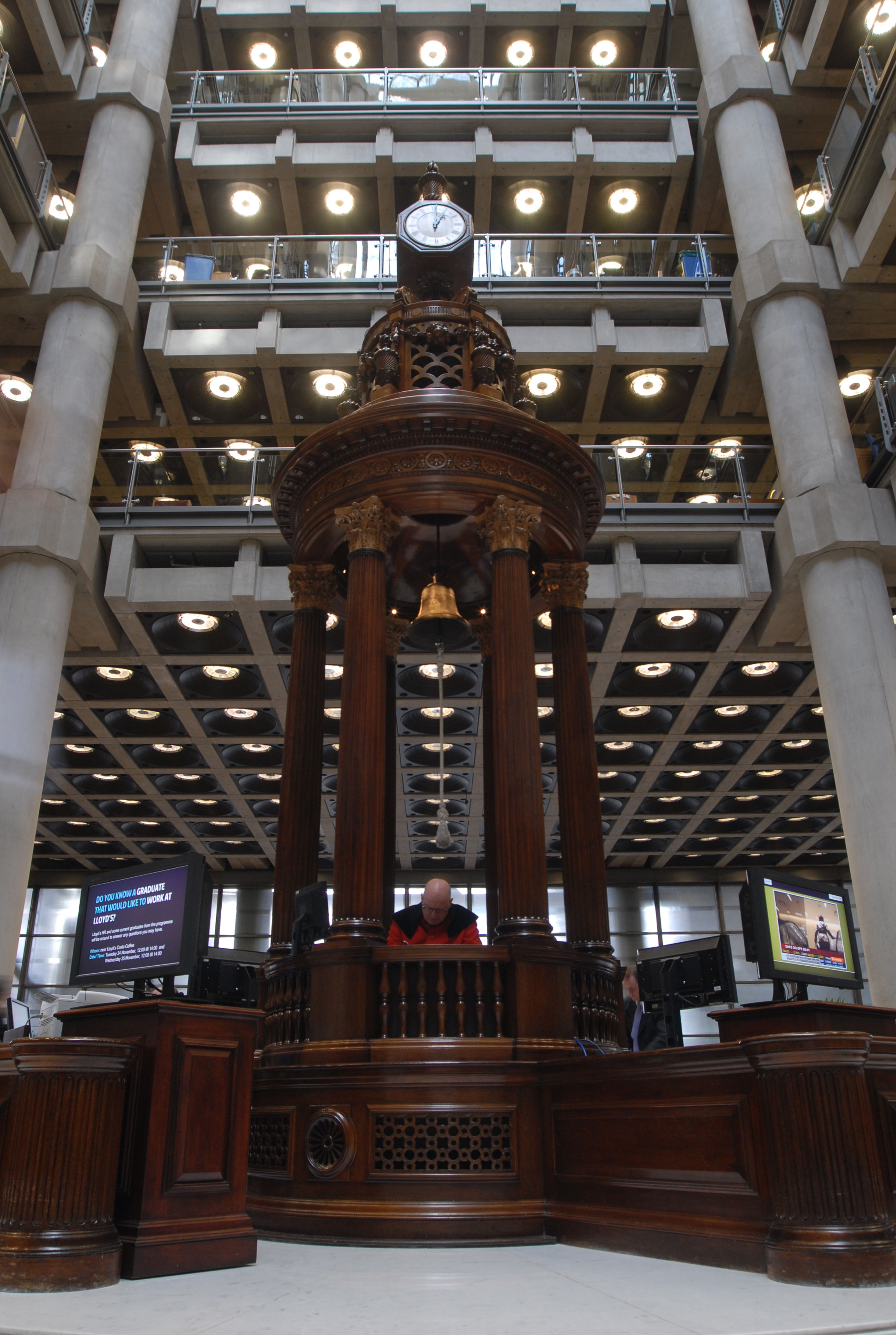 Lutine Bell at Lloyd's, a British insurance organization