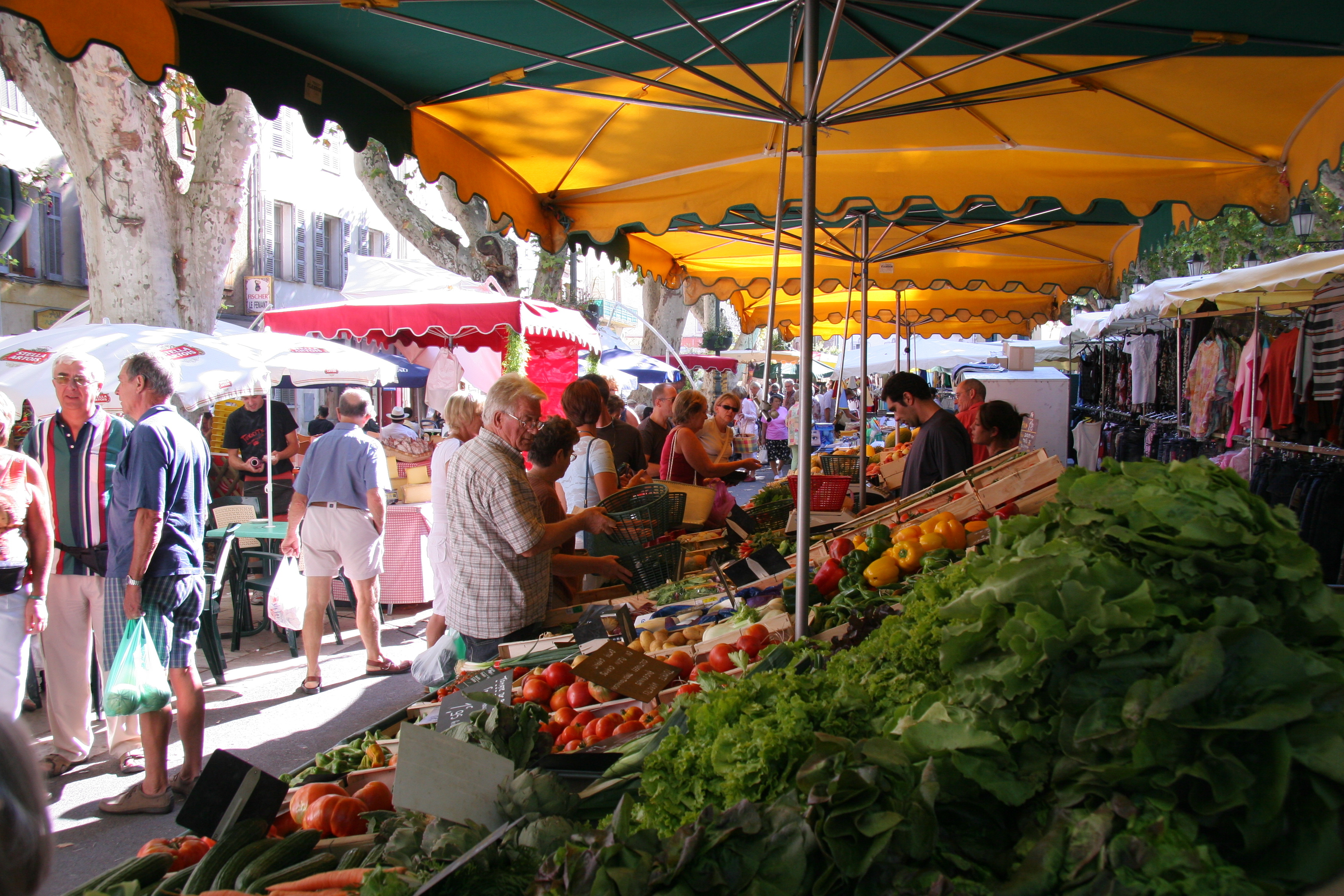 Open-air market in France