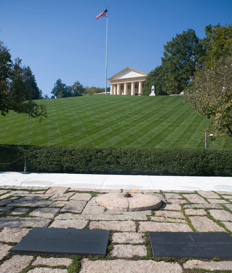 John F. Kennedy gravesite in Arlington National Cemetery