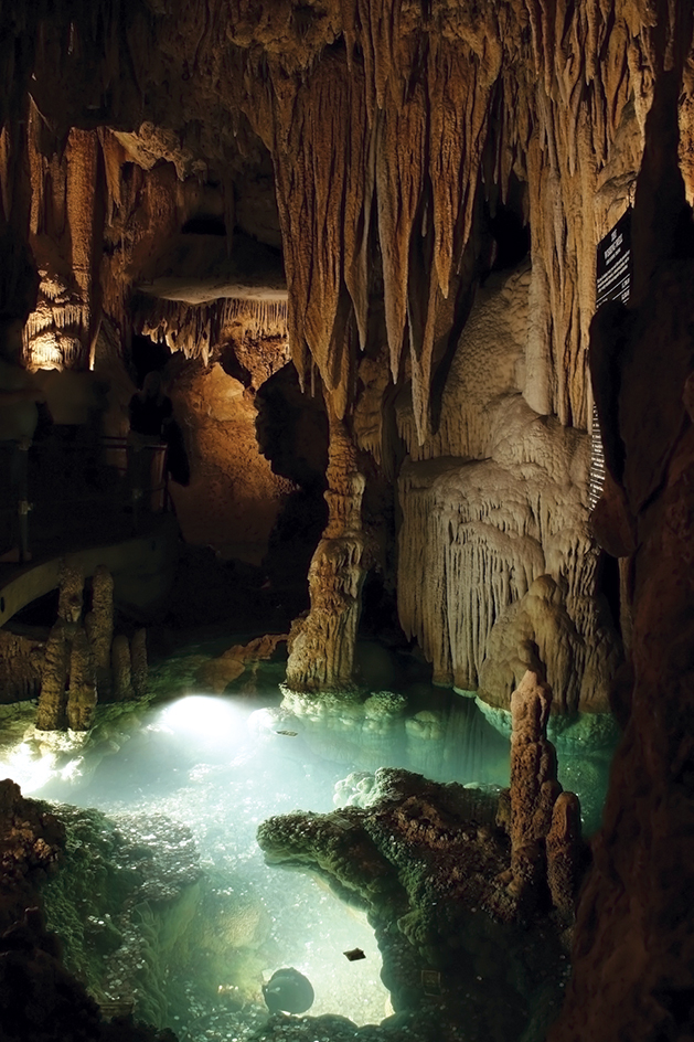 Stalactites and stalagmites