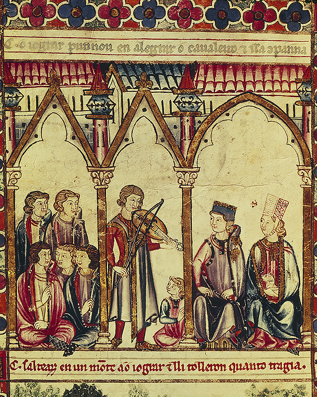 Traveling musicians called troubadours performed for royalty in the 1100's and 1200's