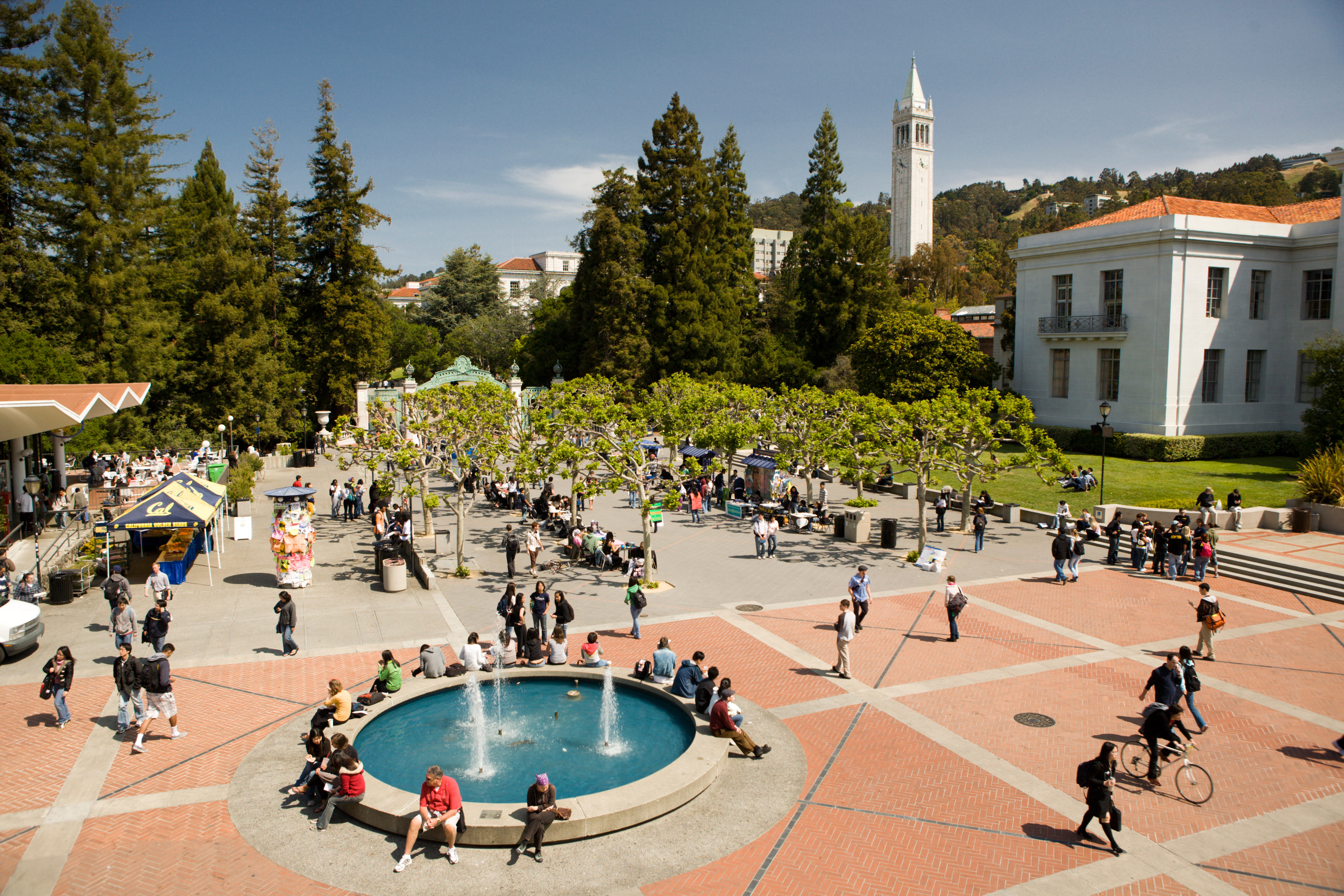 Sproul Plaza on the UC Berkeley campus in Berkeley, California