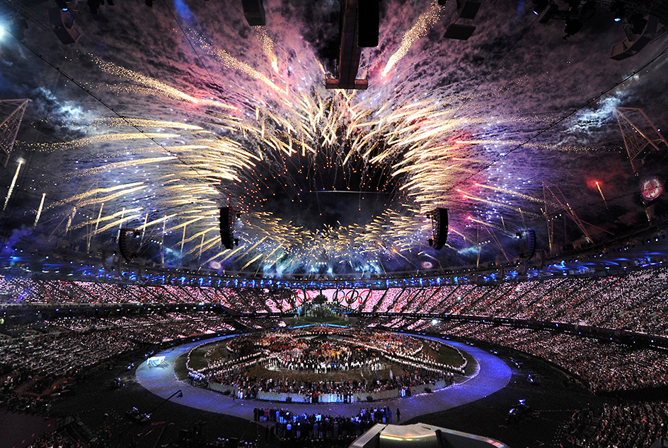 Fireworks at the 2012 Summer Olympic Games in London