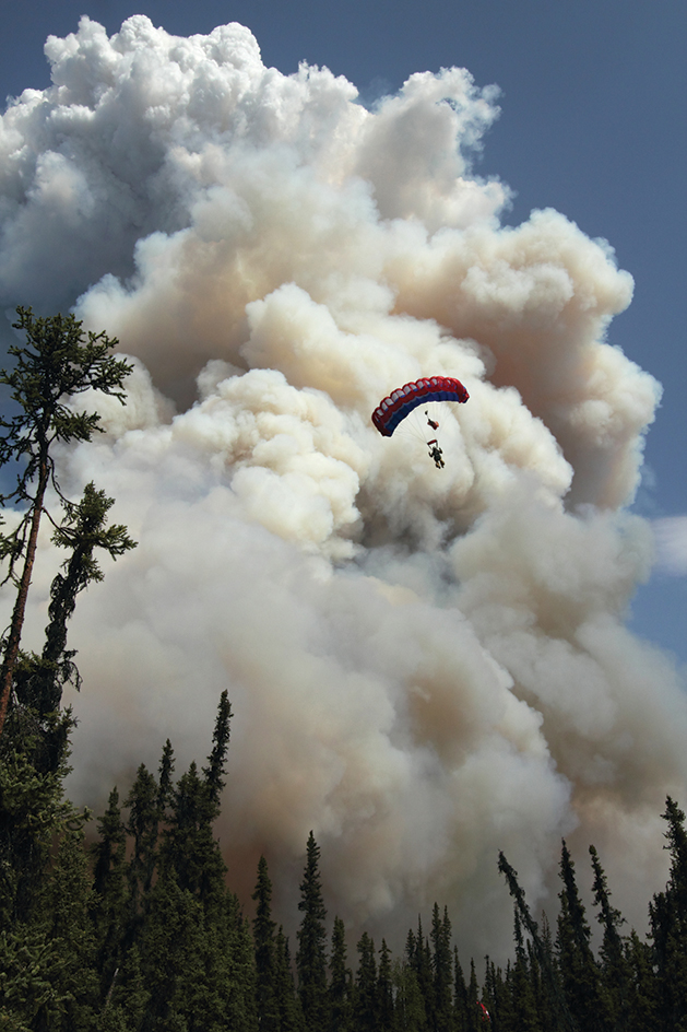 Smoke jumper in Alaska