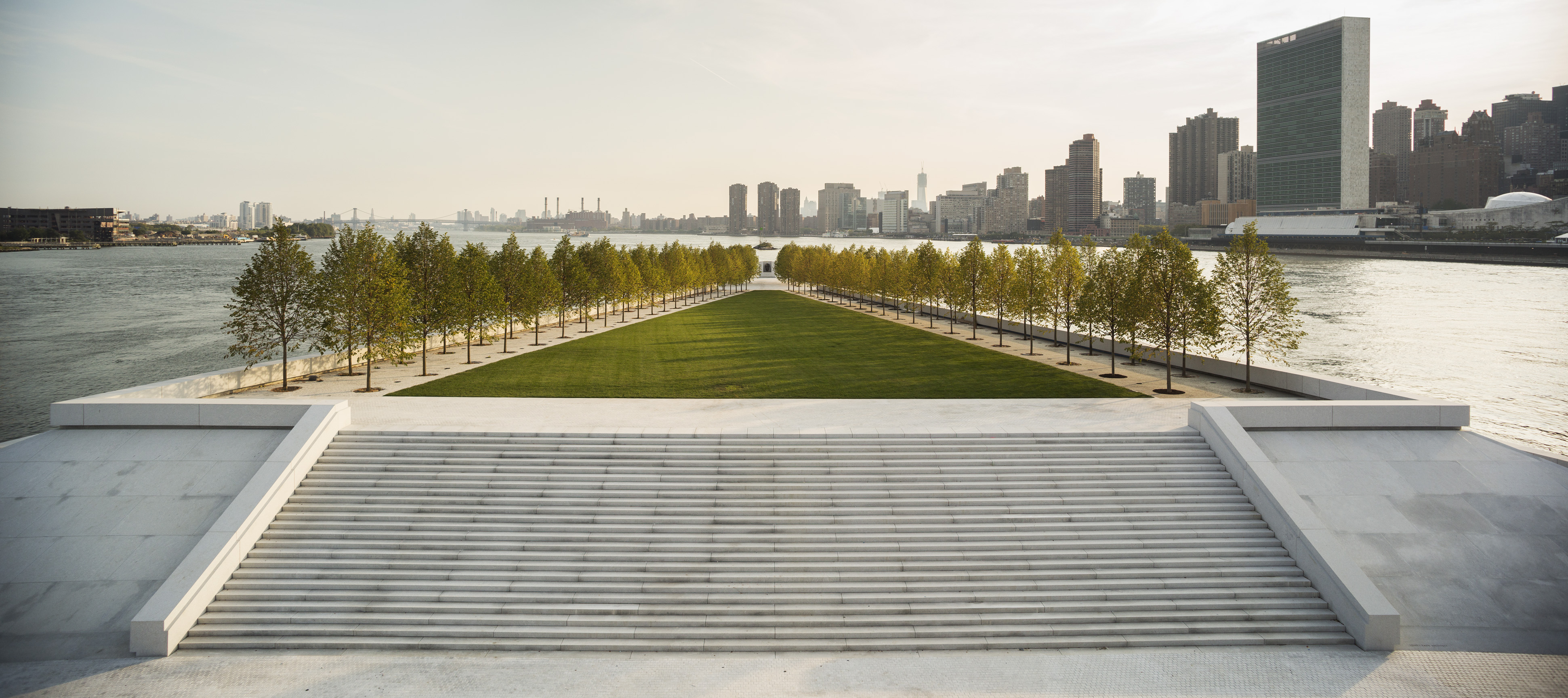 Franklin D. Roosevelt Four Freedoms Park in New York's East River