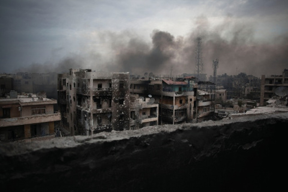 Aleppo in ruins