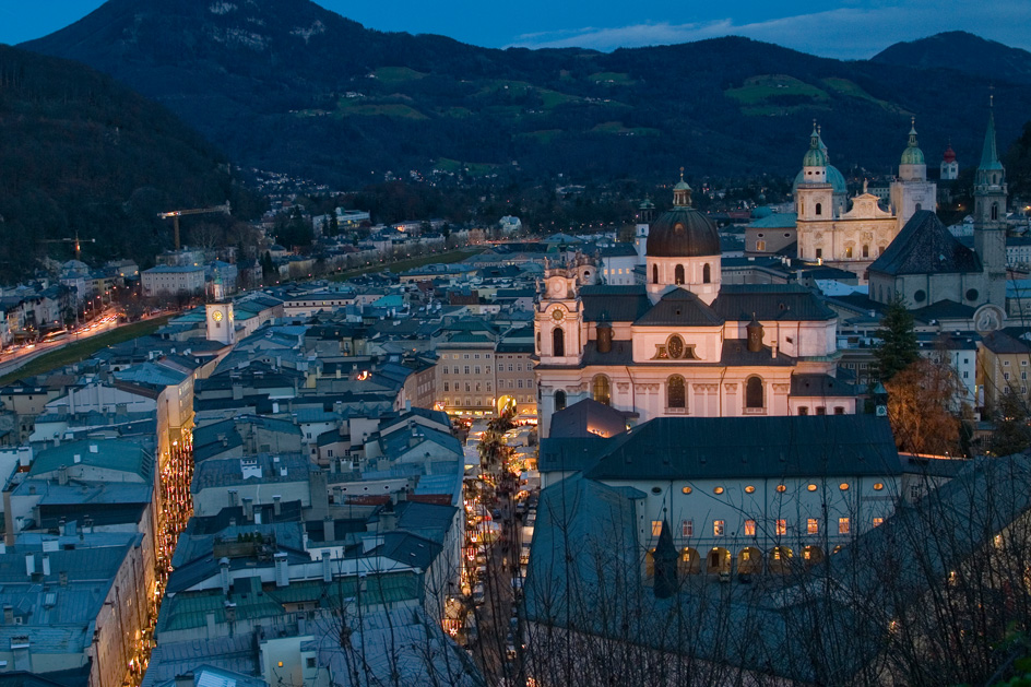 Salzburg at night