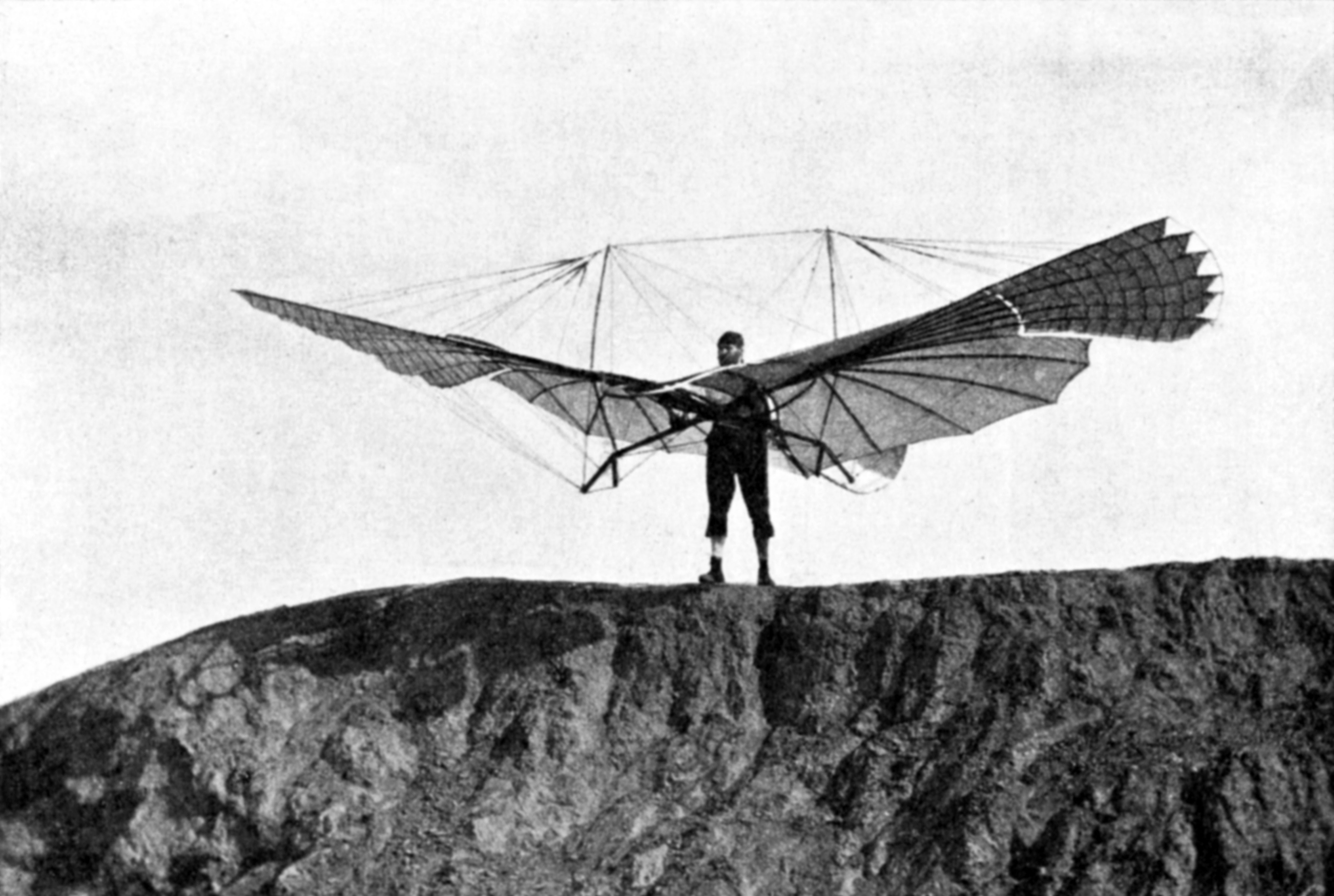 Glider piloted by Otto Lilienthal