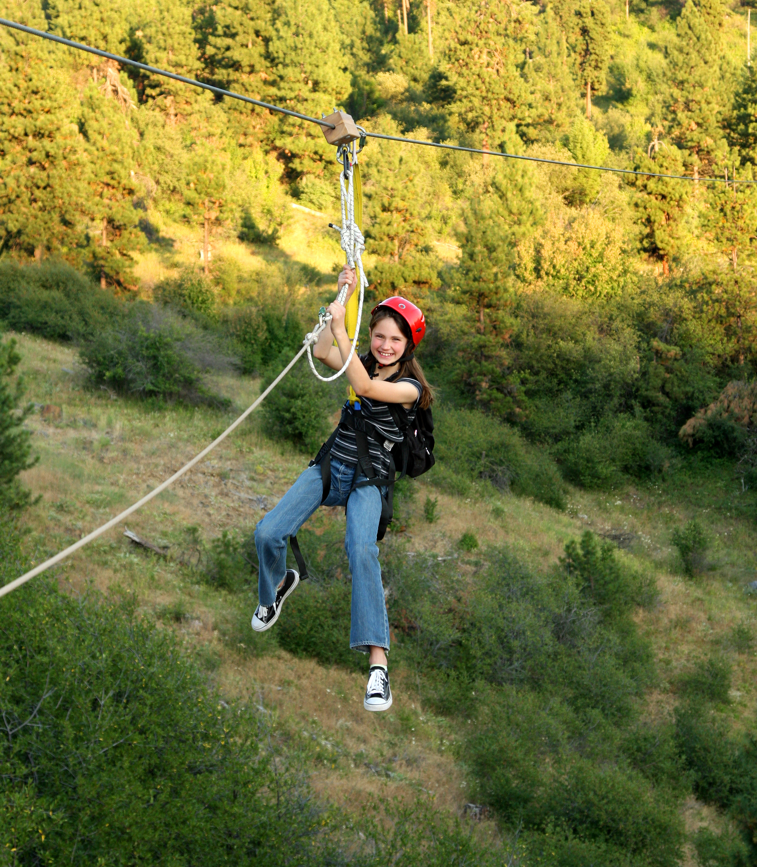 Zip lining