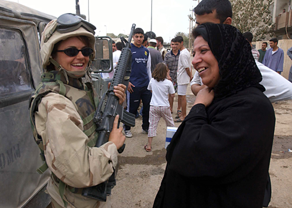 Female U.S. soldier