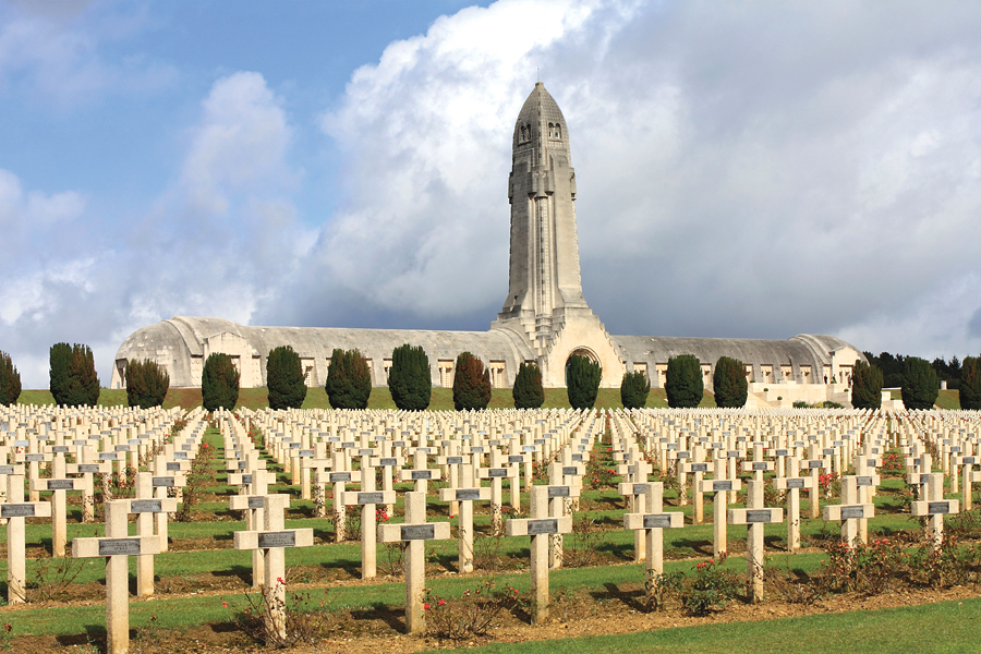 French cemetery surrounding Douaumont Ossuary