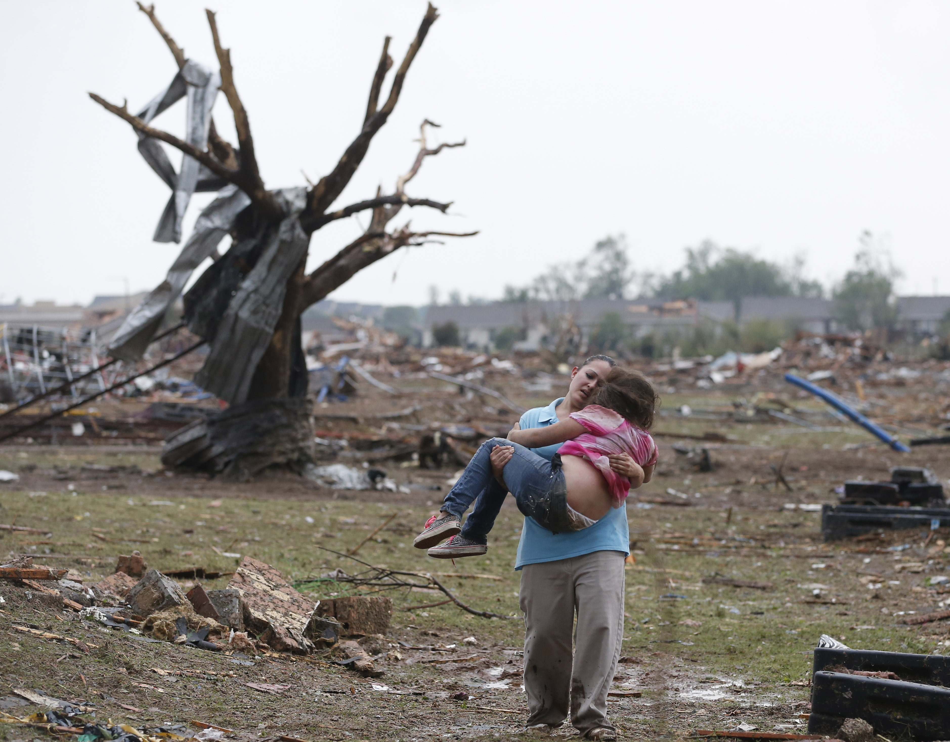 Aftermath of the Moore tornado