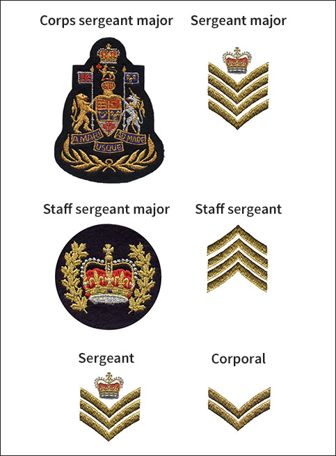 Royal Canadian Mounted Police badges of rank: Enlisted personnel