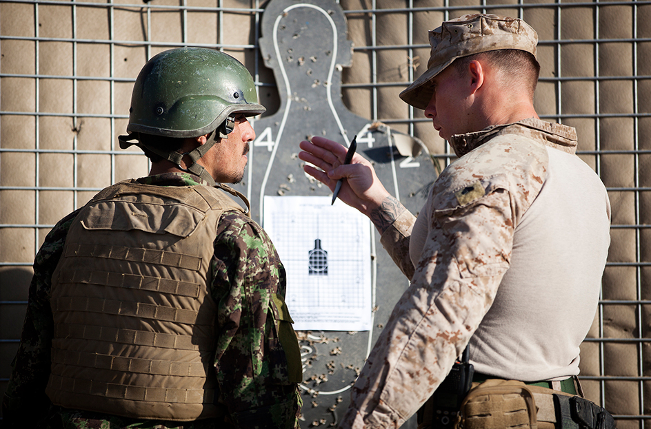 Afghan army training