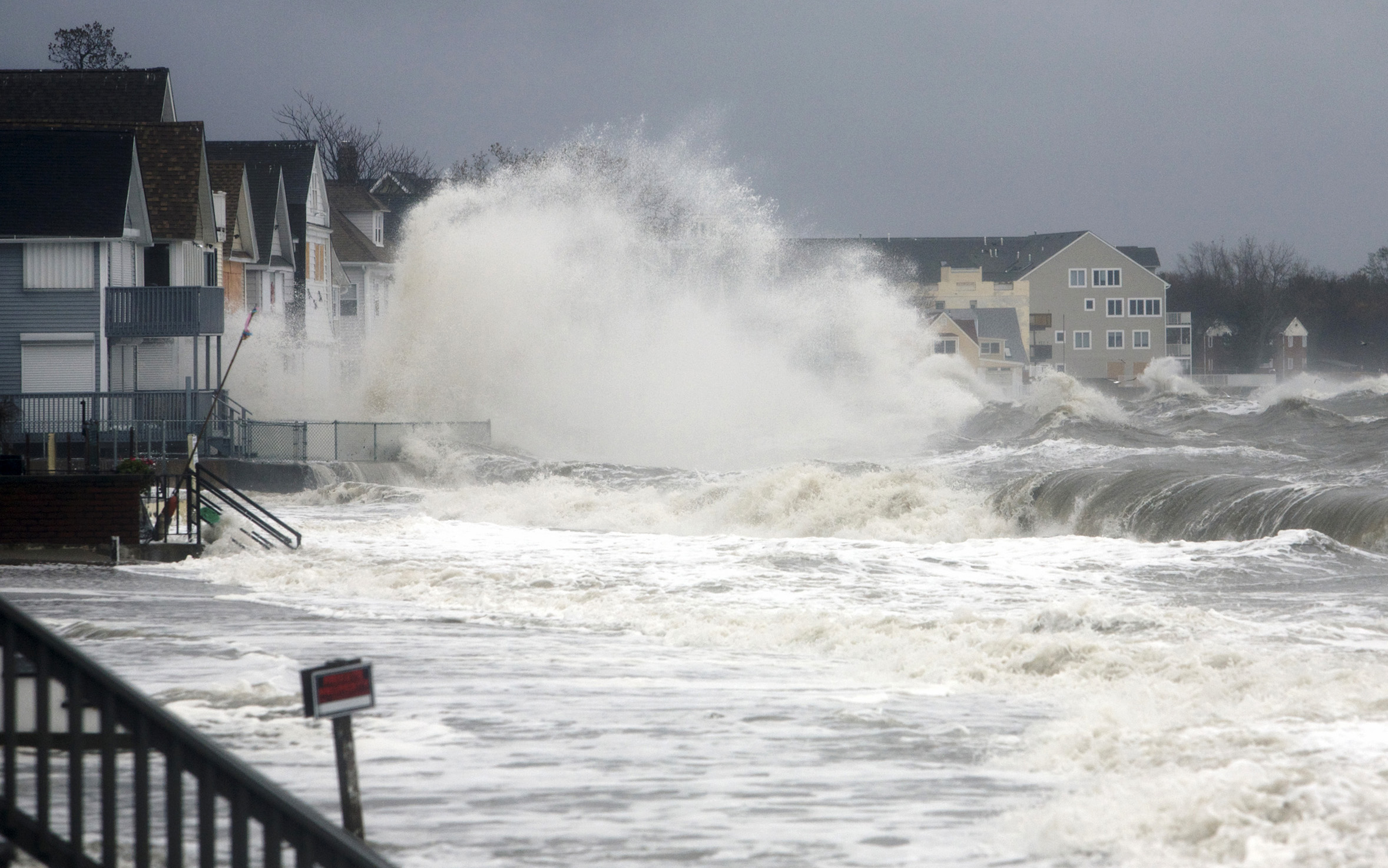 Hurricane Sandy's storm surge in Connecticut