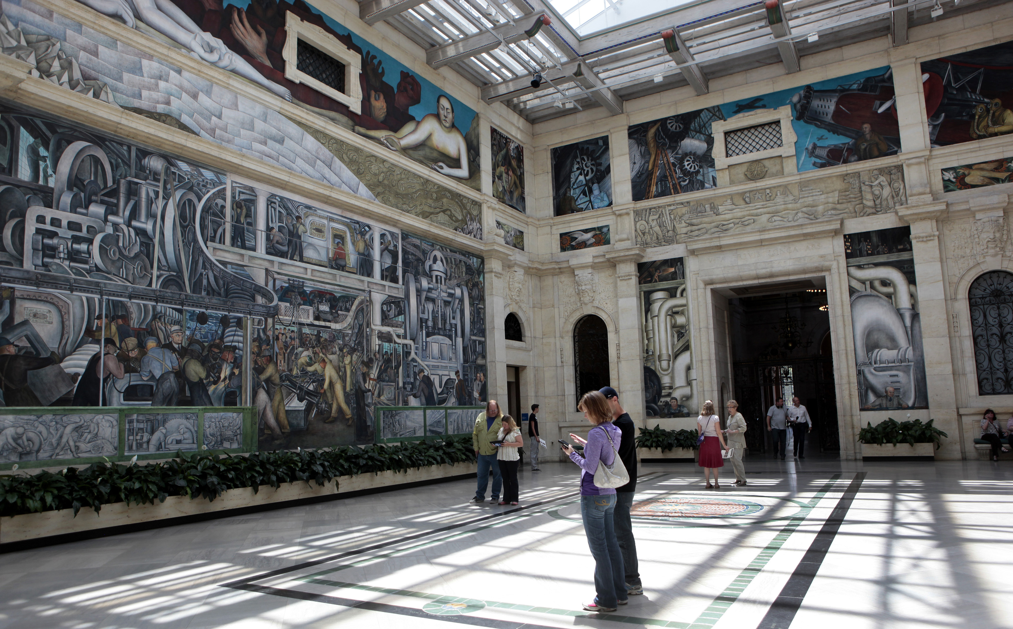 Diego Rivera's Detroit Industry mural at the Detroit Institute of Arts