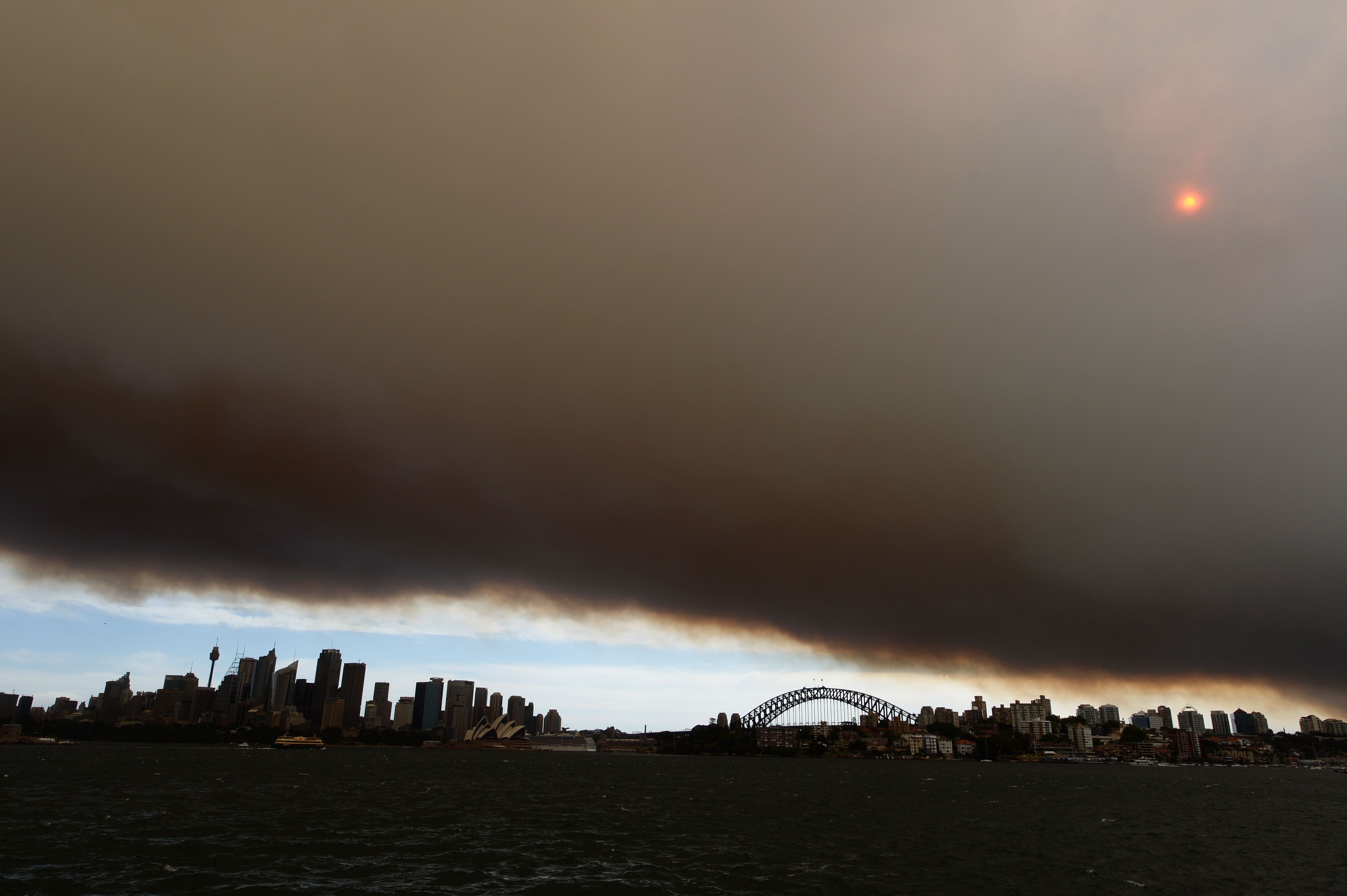 Bushfire smoke near Sydney