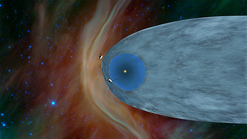 Voyager probes leave the solar system