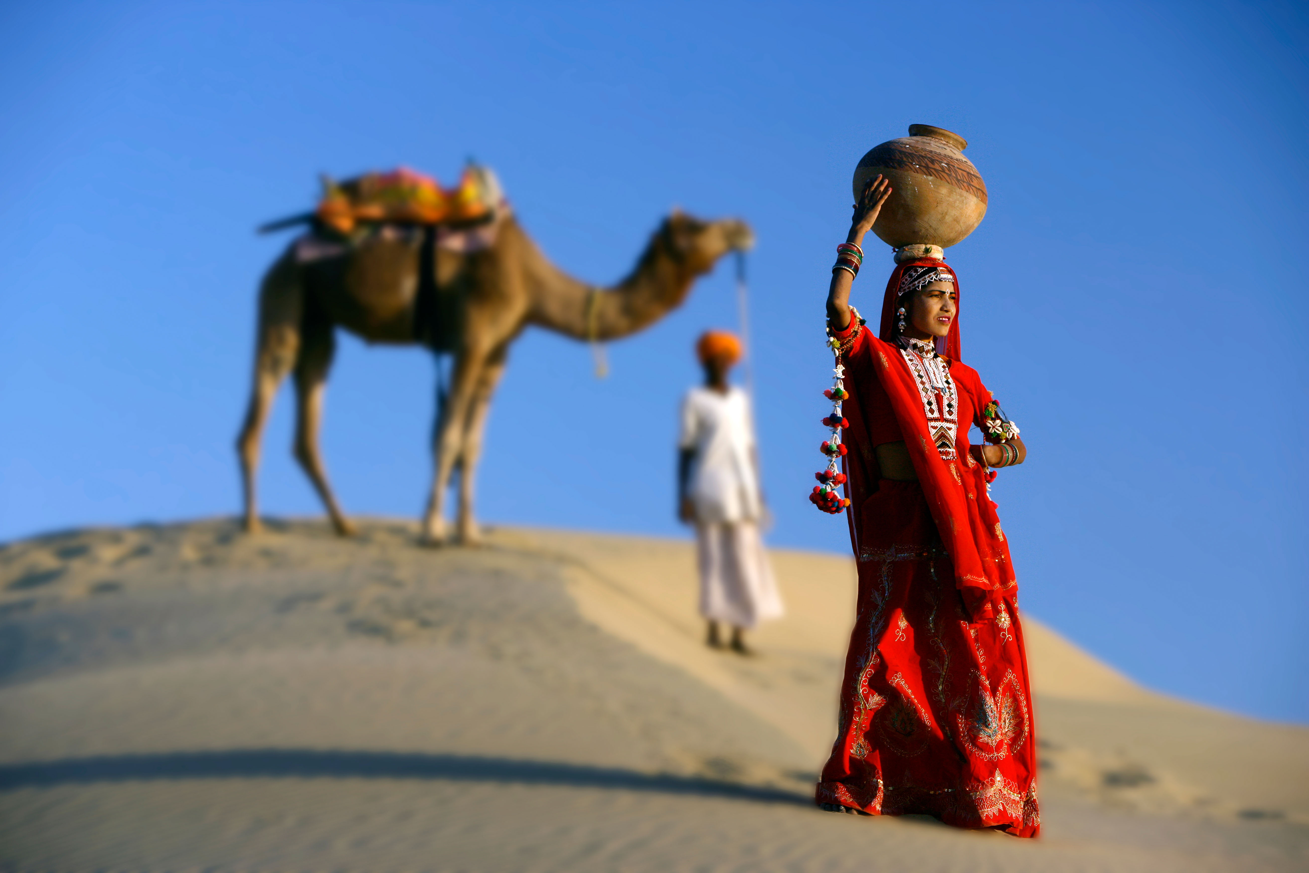 Rajasthani woman in traditional dress