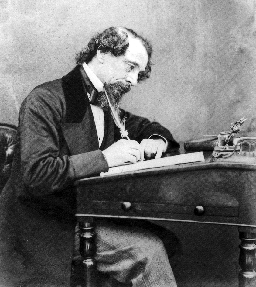 Charles Dickens writing