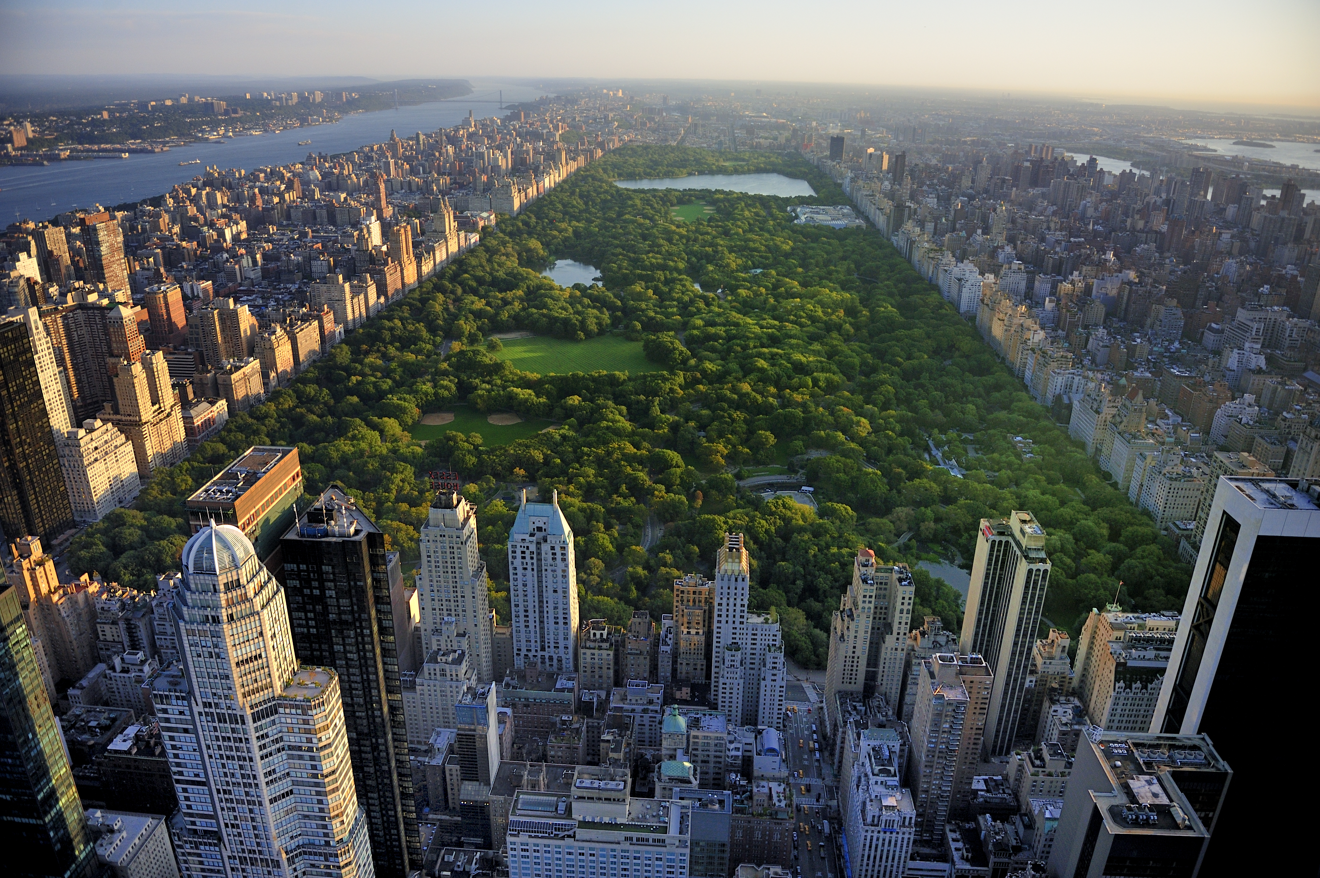 Aerial view of Central Park, New York City