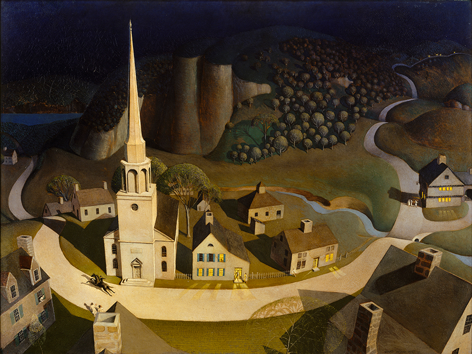 The Midnight Ride of Paul Revere by Grant Wood