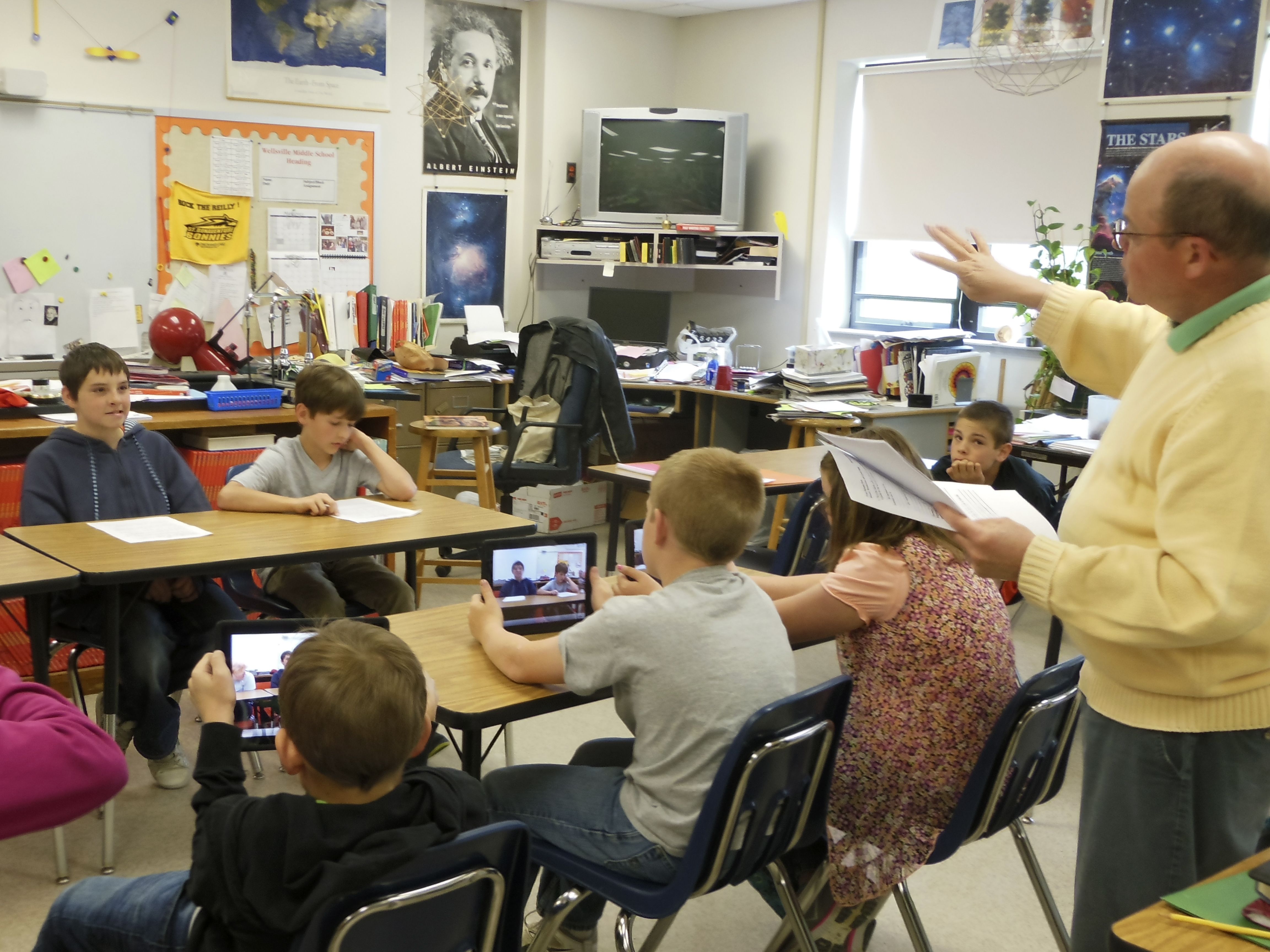 Students in an American classroom