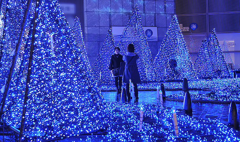 Christmas lights in Tokyo