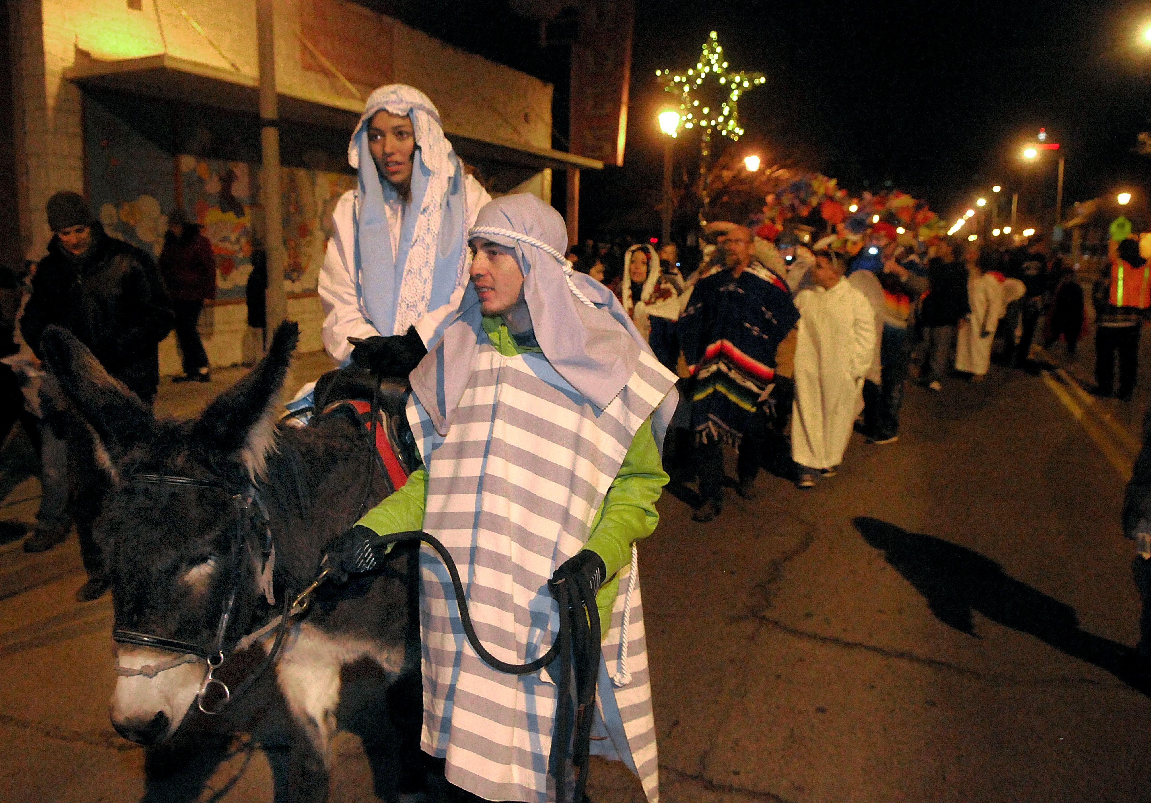 Las Posadas procession in Albuquerque, New Mexico