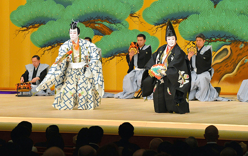 Actors in a kabuki play