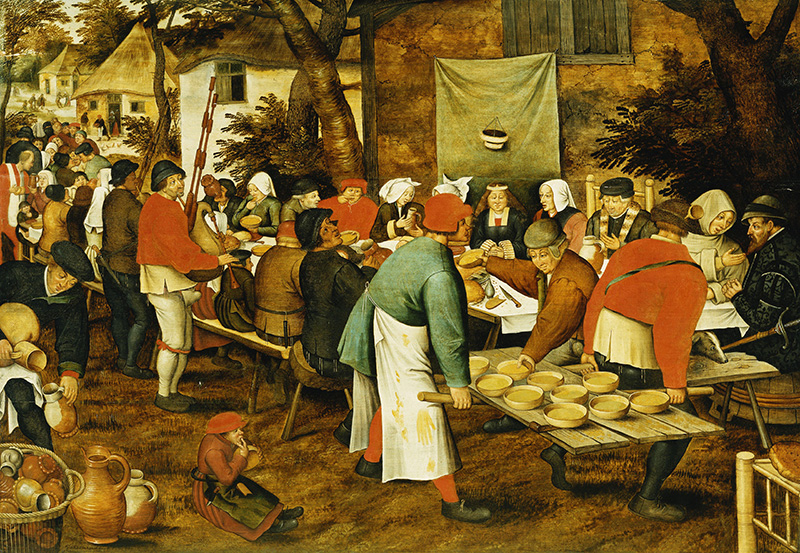 A peasant wedding feast