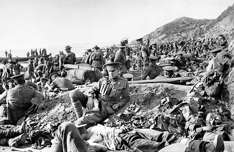 Australians at Gaba Tepe, 1915