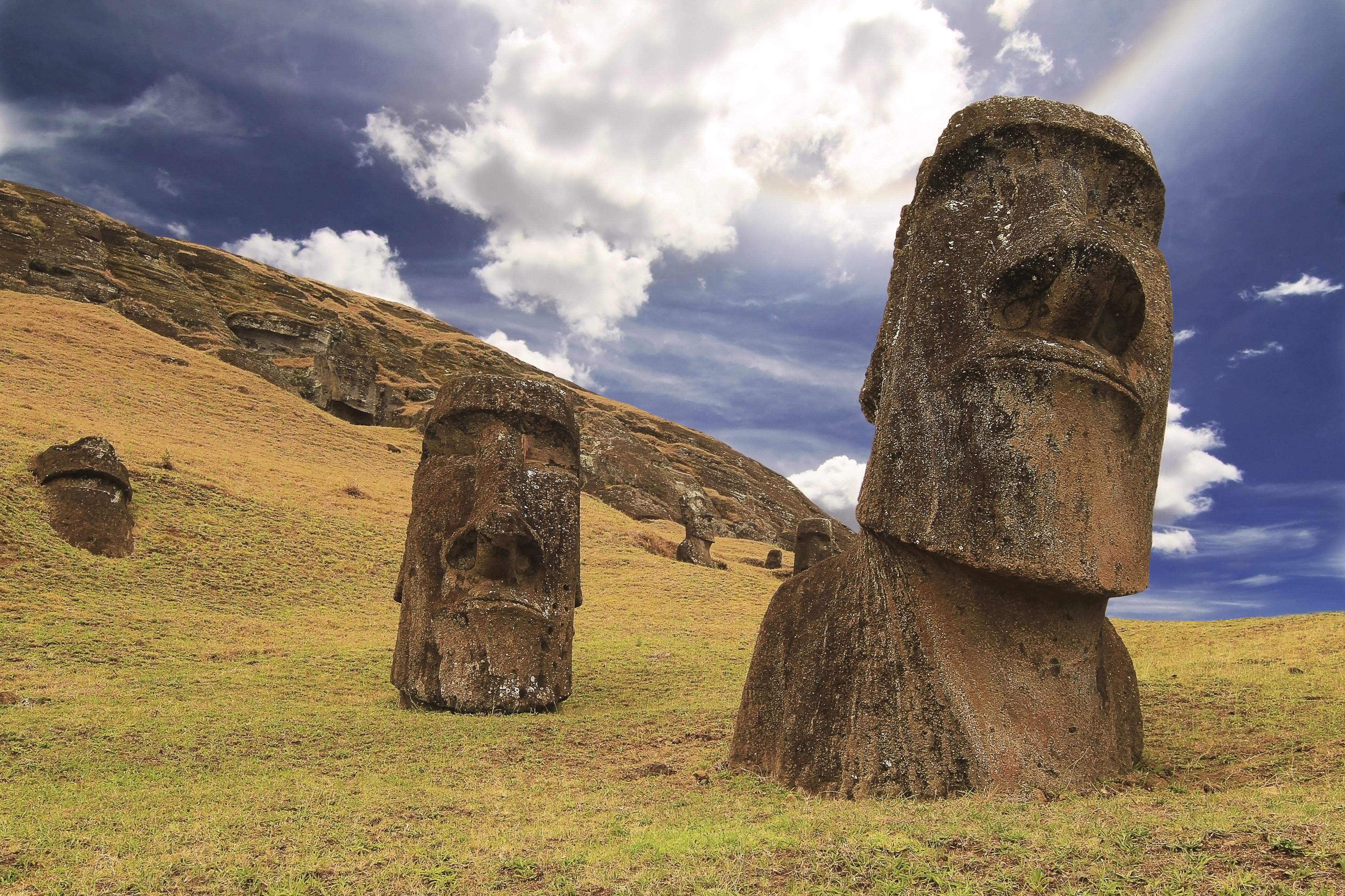 Easter Island in the South Pacific Ocean