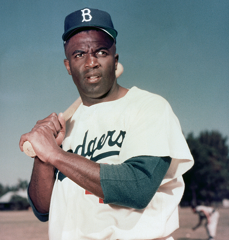 American baseball star Jackie Robinson