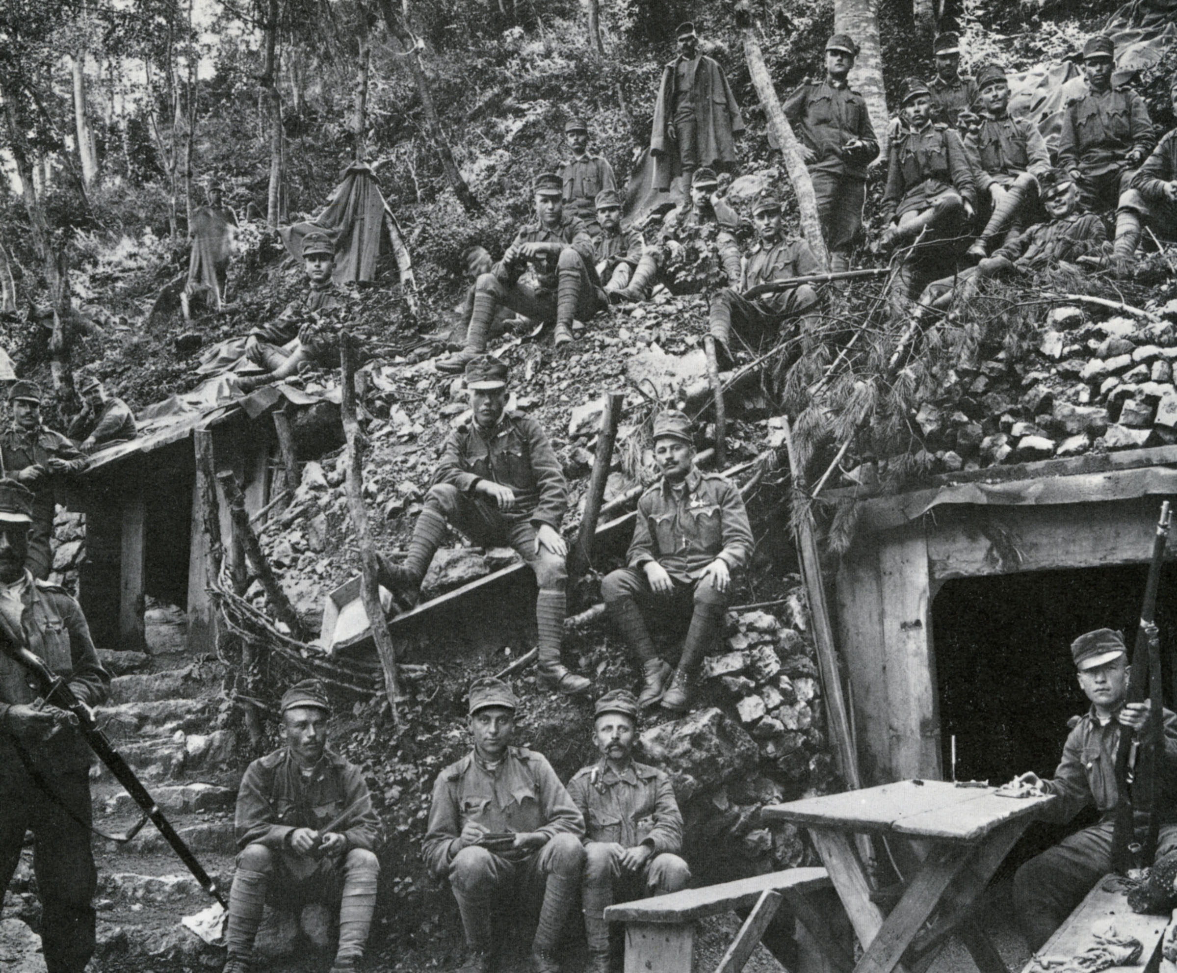 Austro-Hungarian troops near Caporetto