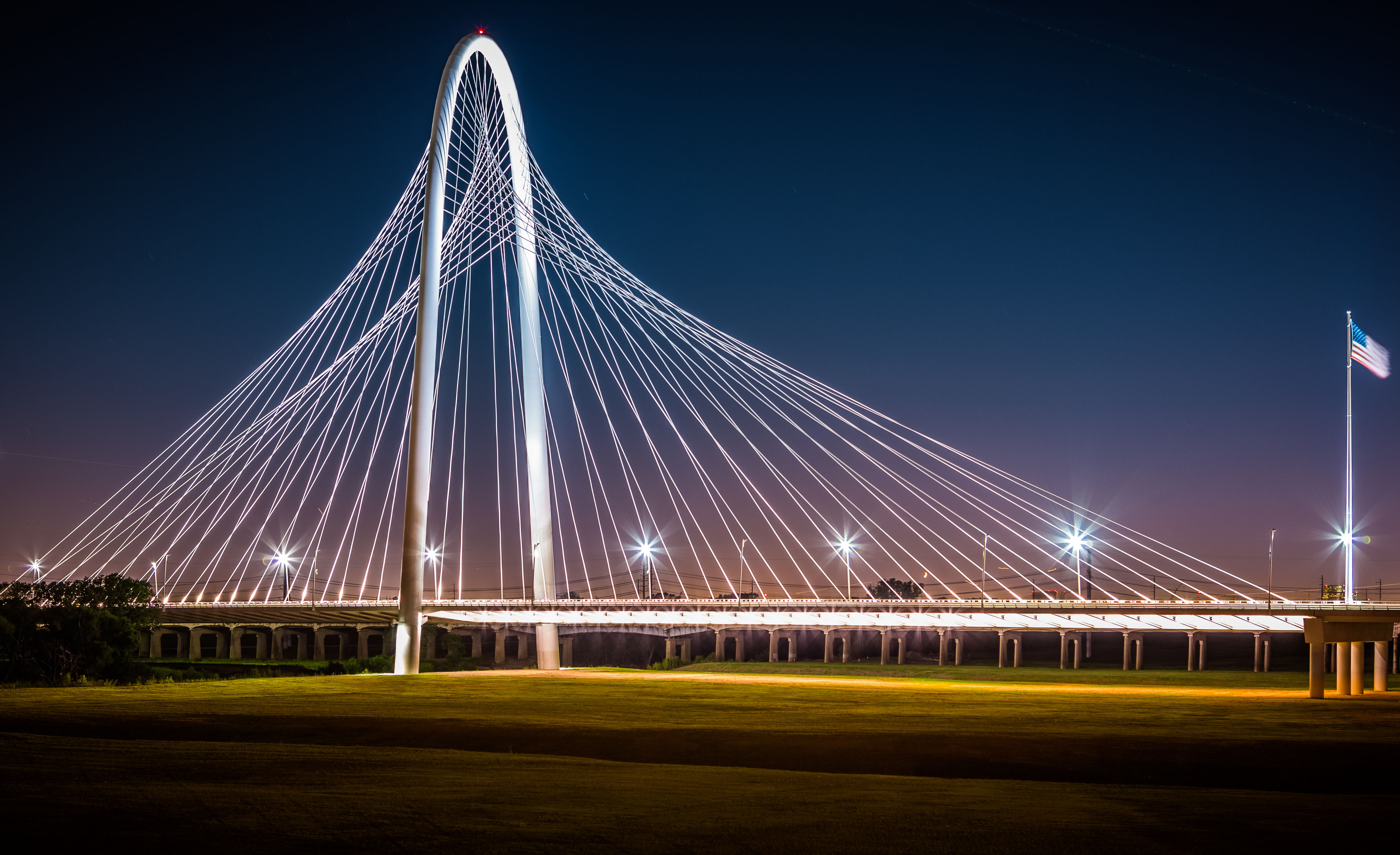 Margaret Hunt Hill Bridge in Dallas, Texas