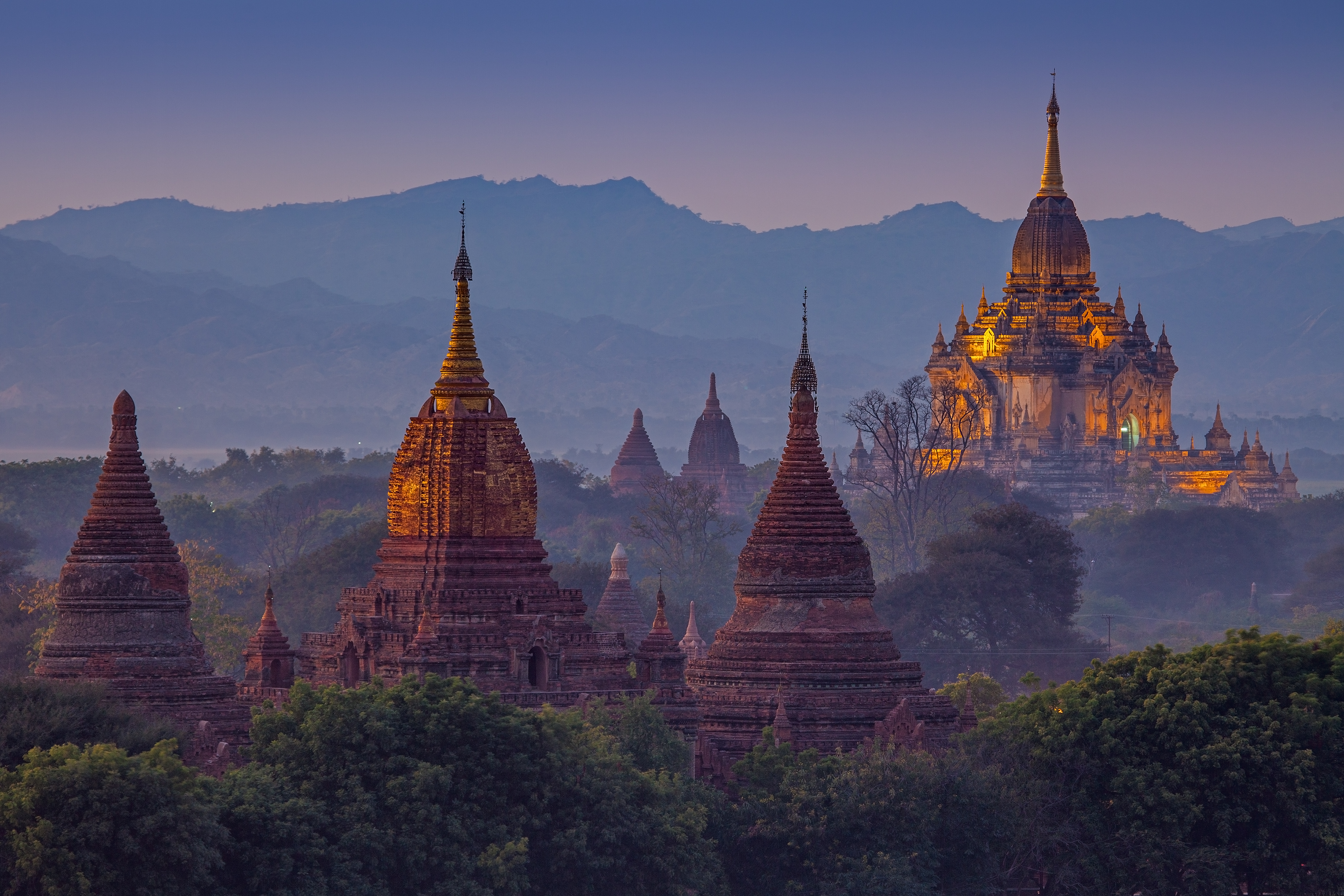 Pagodas in Pagan, Myanmar