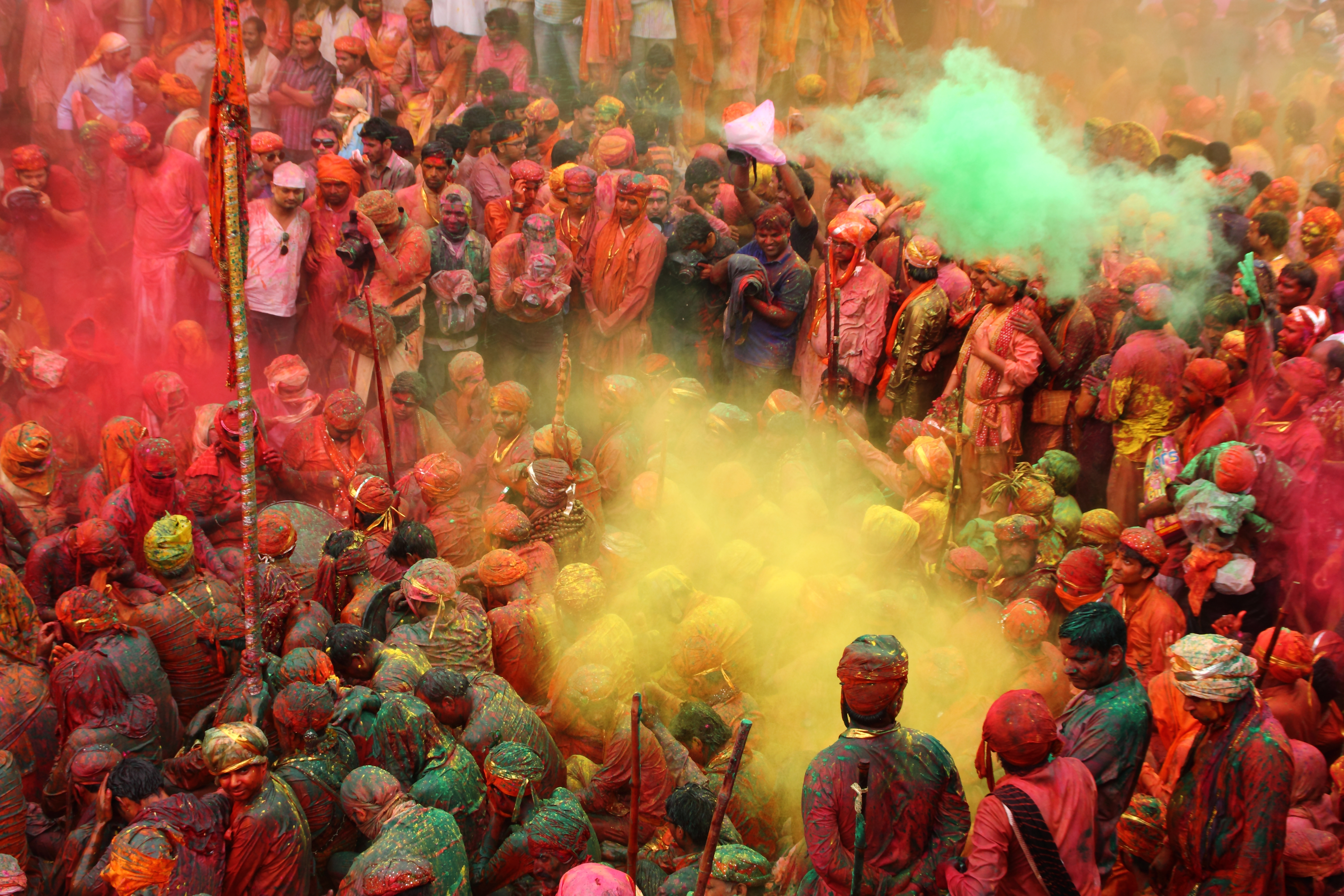 Holi celebration, Nandgaon, India