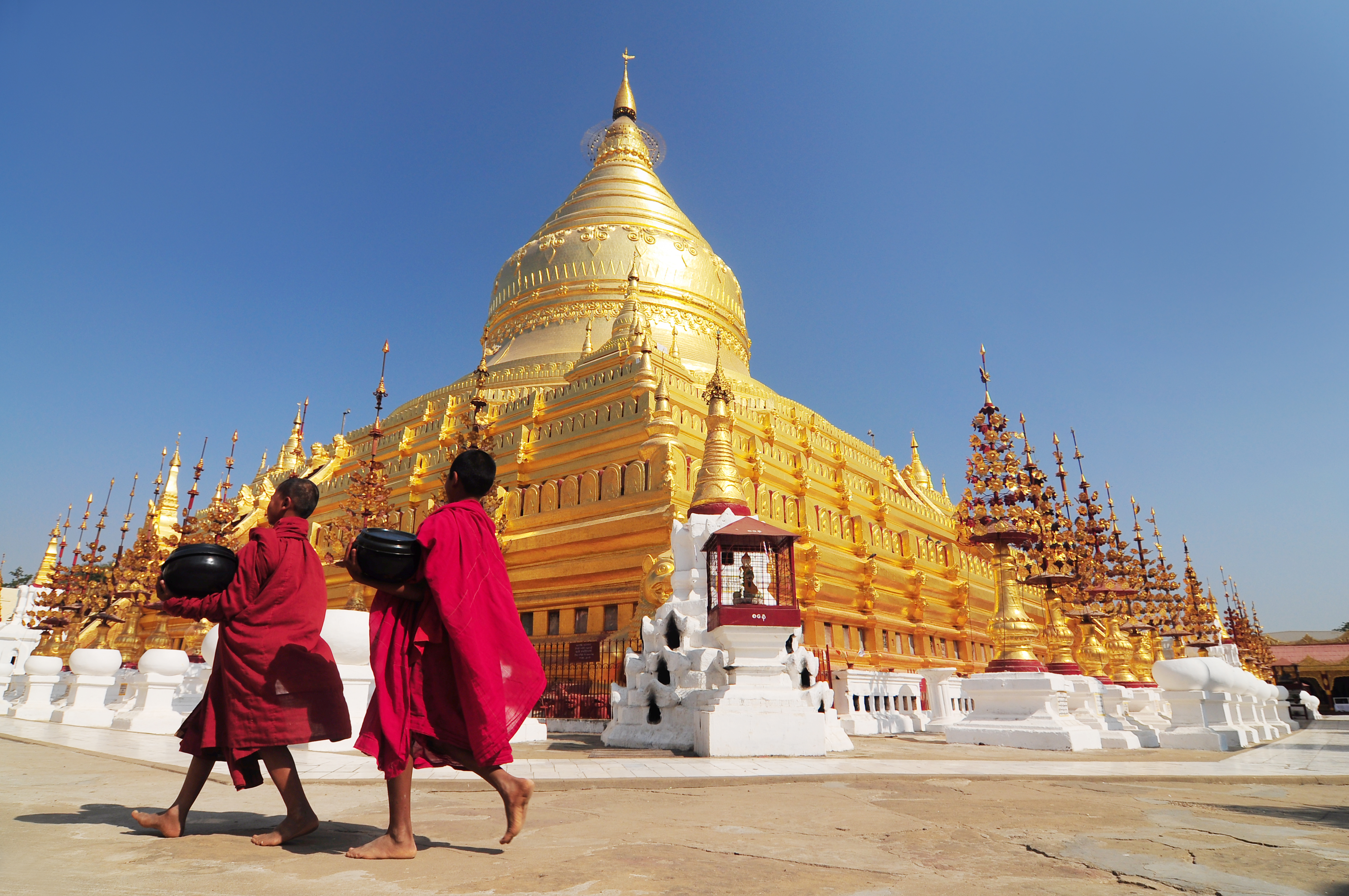 Shwezigon Paya Buddhist temple, Myanmar