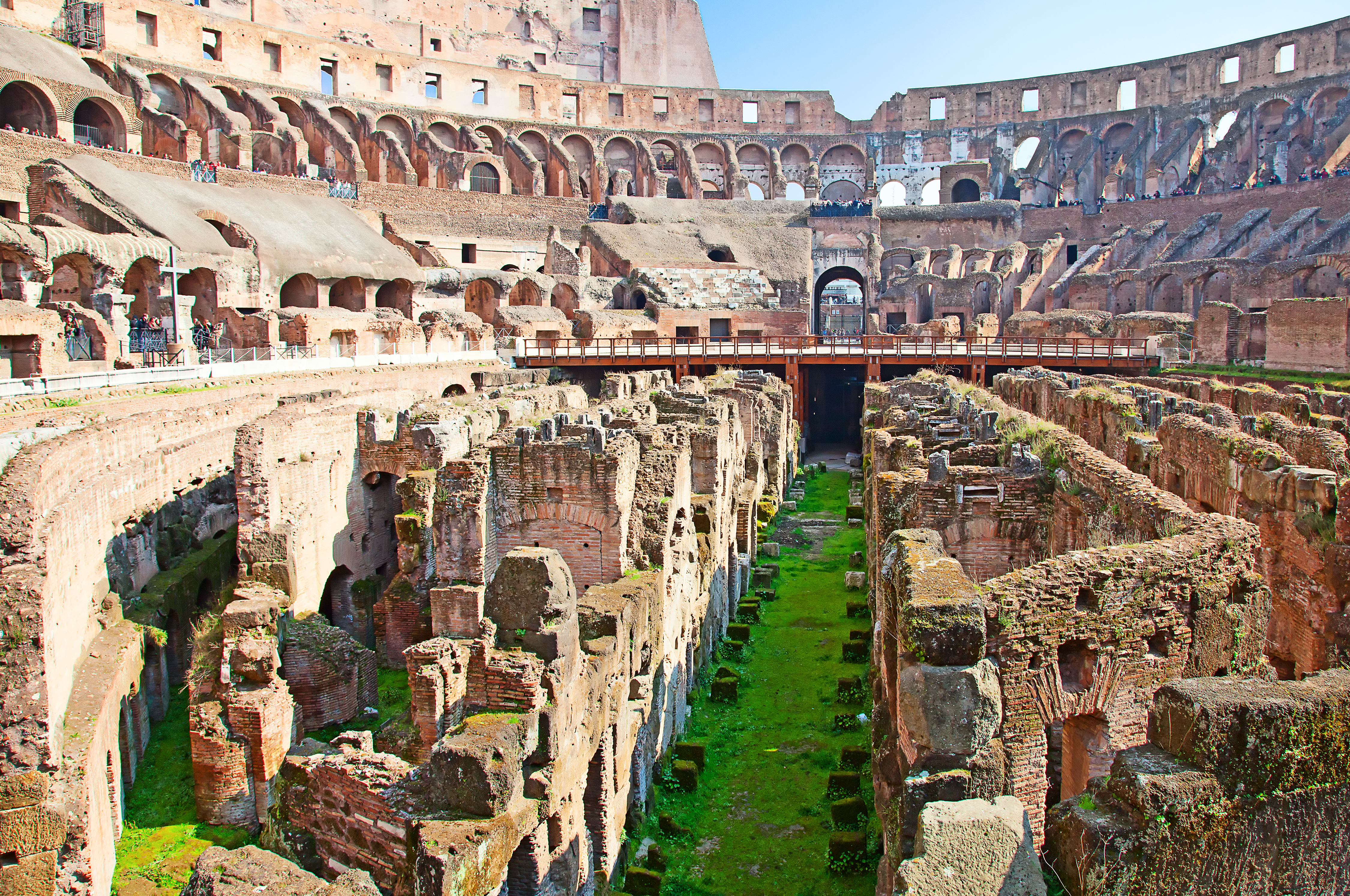 The cellars of Rome's Colosseum