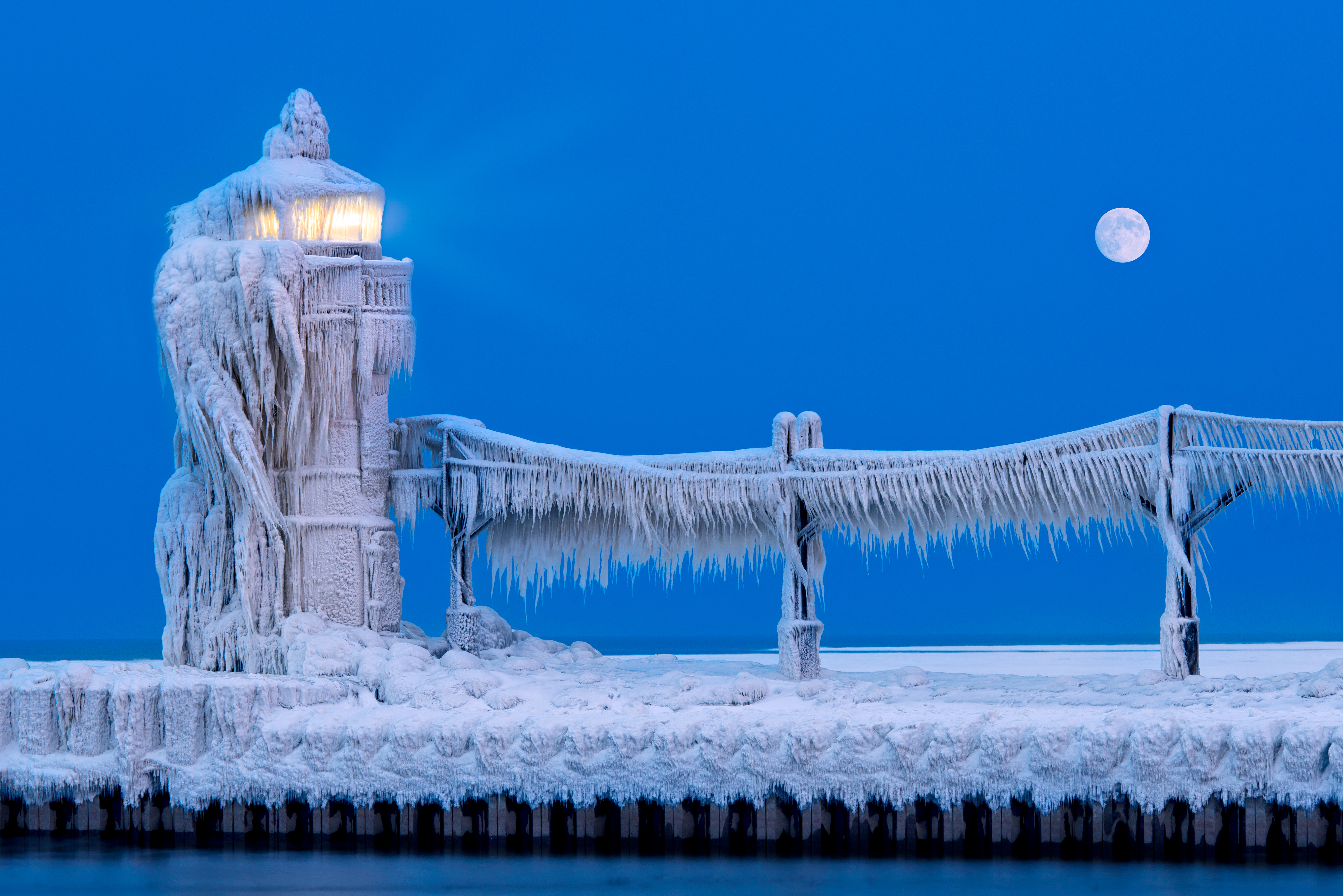 Frozen lighthouse