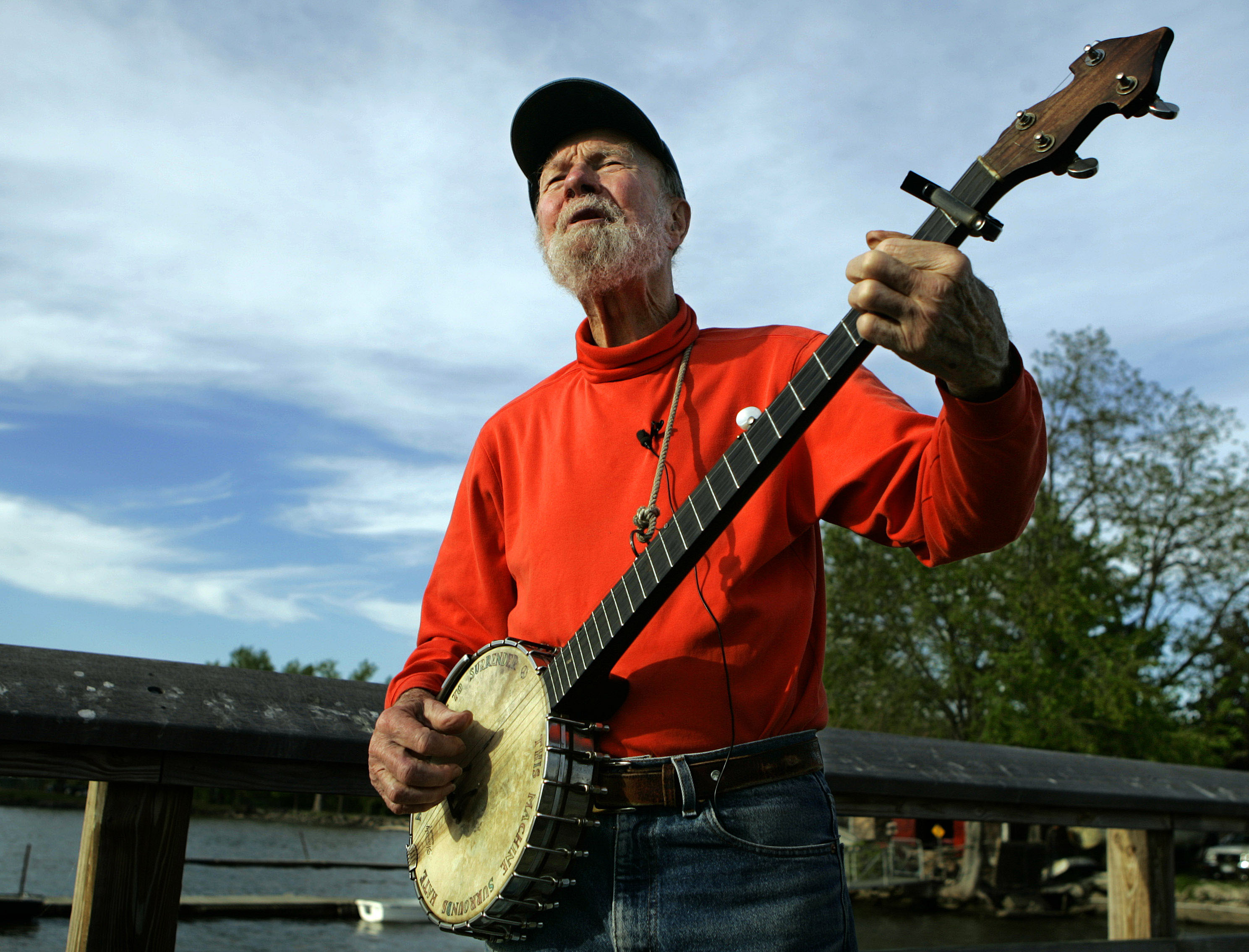 American folk singer and composer Pete Seeger