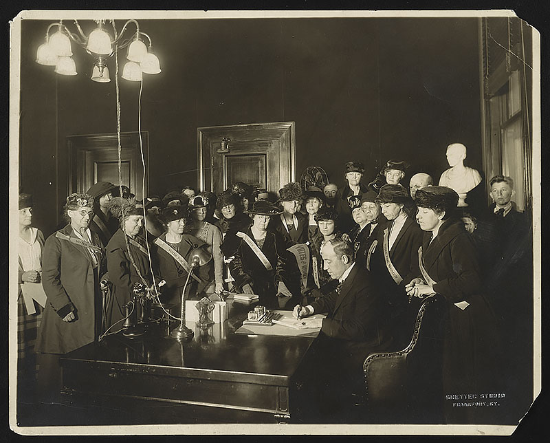 Ratifying the 19th Amendment to the U.S. Constitution