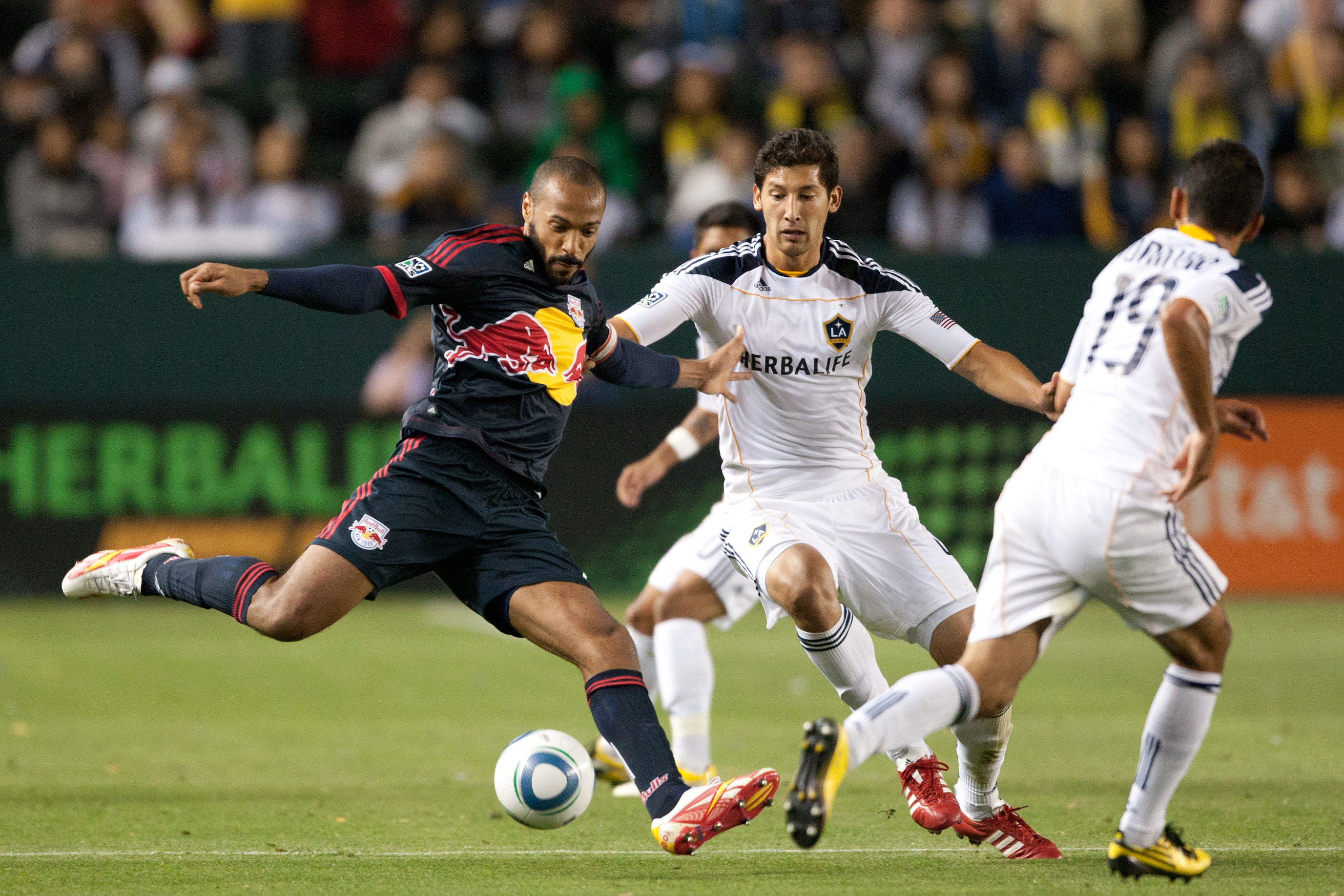 French soccer star Thierry Henry (left)