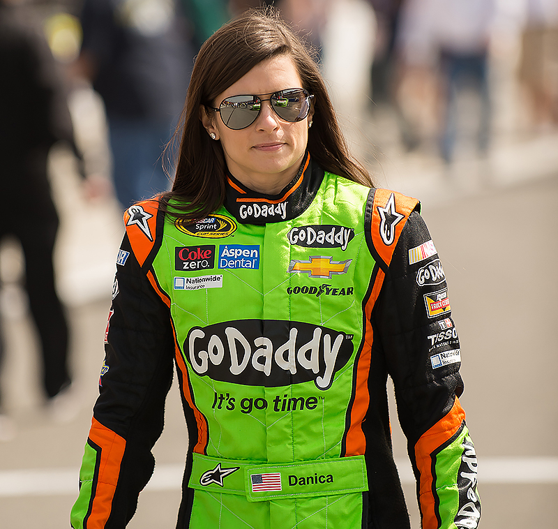 American race car driver Danica Patrick