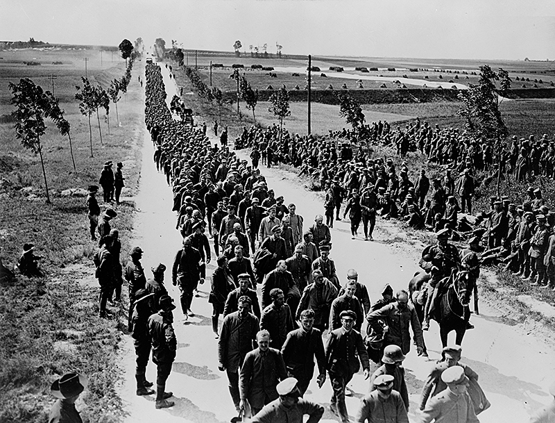 German prisoners on the Western Front in World War I