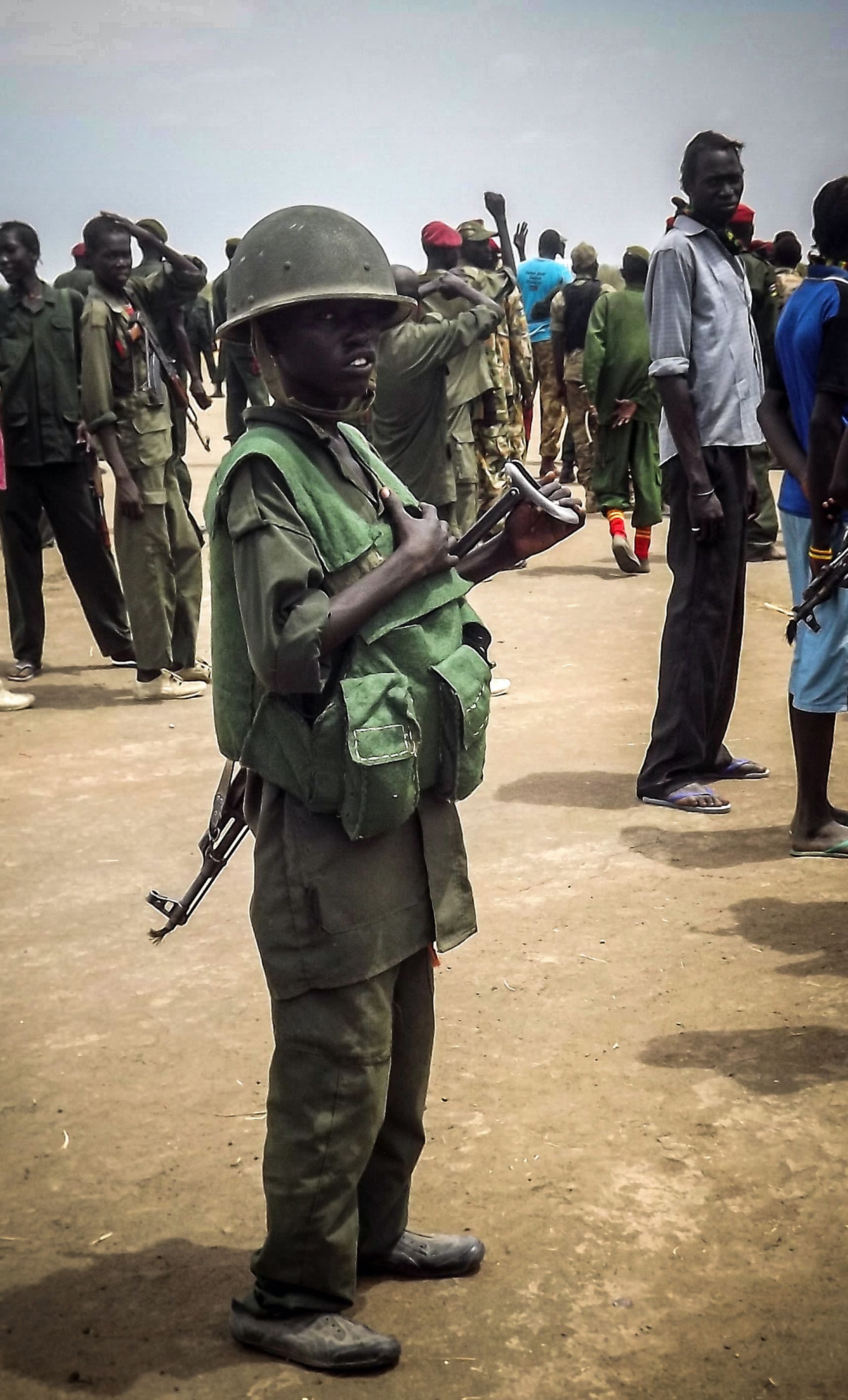 Child soldier in South Sudan