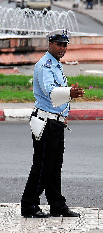 Patrol officer in Morocco